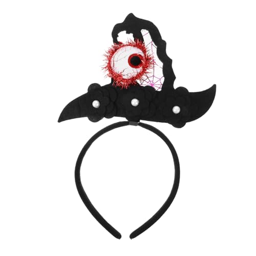 DECHOUS Halloween Haarreif Damen Eyeball Hexenhut Stirnband Gruseliges Partyaccessoire für Kostümfest und Karneval Auffälliges Design für Halloween Deko und Fasching DECHOUS Halloween Haarreif Damen Eyeball Hexenhut Stirnband Gruseliges Partyaccessoire für Kostümfest und Karneval Auffälliges Design für Halloween Deko und Fasching von DECHOUS