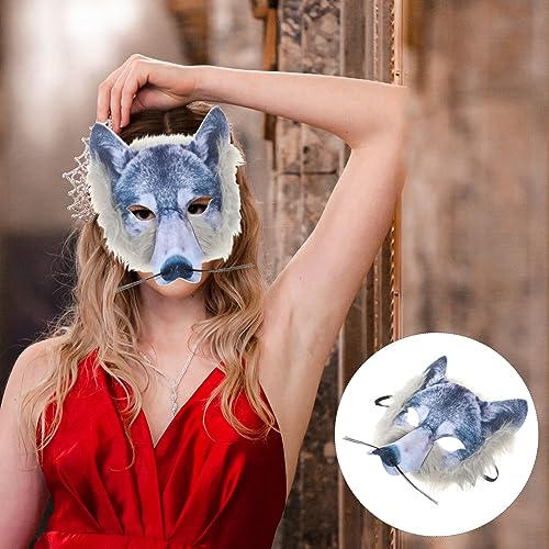 DECHOUS Halloween-Wolf-Maske Für Frauen Gruselige Tiermasken Cosplay-Anziehmaske Halloween-Party-Versorgung von DECHOUS