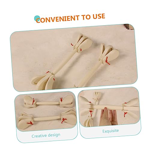 DECHOUS Holz Doppelkopf Castagnetten Musikinstrument Pädagogisch Fingerkoordination Ab Jahren Geschenkidee für Mädchen Jungen DECHOUS Holz Doppelkopf Castagnetten Musikinstrument Pädagogisch Fingerkoordination Ab Jahren Geschenkidee für Mädchen Jungen von DECHOUS