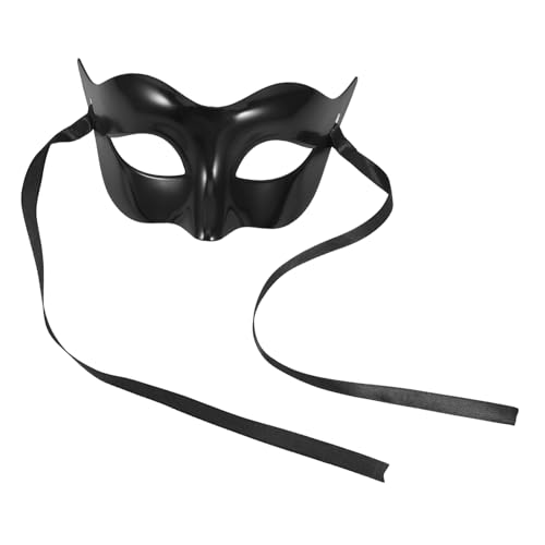 DECHOUS Männliche Maskerademaske Halbmaske Für Karneval Und Halloween Schwarze Cosplay Maske Für Männer Für Kostümpartys Und Verkleidungen von DECHOUS