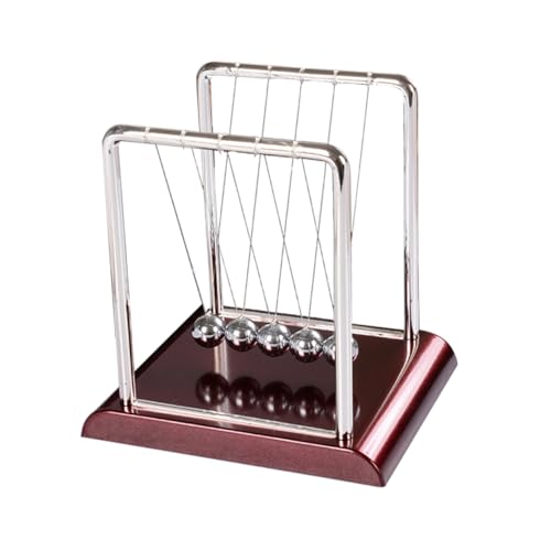 DECHOUS Newton Kugelspiel Quadratisch mit Rotem Sockel Kinetisches Bumper Ball Schaukel für Büro und Schreibtisch Dekoratives Physikspielzeug Geschenkidee für Zuhause und Arbeit Mittlere DECHOUS Newton Kugelspiel Quadratisch mit Rotem Sockel Kinetisches Bumper Ball Schaukel für Büro und Schreibtisch Dekoratives Physikspielzeug Geschenkidee für Zuhause und Arbeit Mittlere von DECHOUS