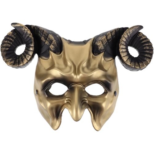 DECHOUS Ochsenhorn für Halloween-Party-Kostüm-Zubehör, leichte und bequeme Cosplay-Maske für Festivals und Bälle DECHOUS Ochsenhorn für Halloween-Party-Kostüm-Zubehör, leichte und bequeme Cosplay-Maske für Festivals und Bälle von DECHOUS