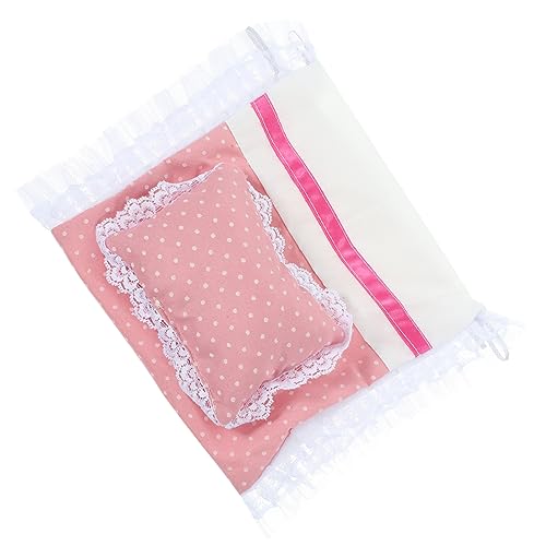 DECHOUS Puppenwagen Bettwäsche Set Miniatur Rosa Blätter Und Für Puppen Süße Puppenbettbedeckungen Deckenpuppen-Schlafzimmerzubehör Für 9-12 Zoll Puppe DECHOUS Puppenwagen Bettwäsche Set Miniatur Rosa Blätter Und Für Puppen Süße Puppenbettbedeckungen Deckenpuppen-Schlafzimmerzubehör Für 9-12 Zoll Puppe von DECHOUS