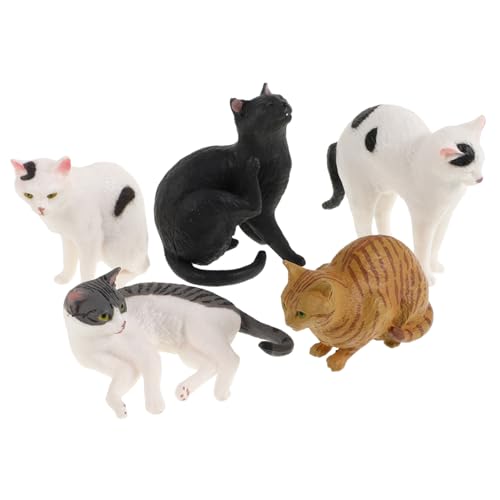 DECHOUS Realistische Katzenfiguren Miniatur Katzenfiguren Für Niedliche Kätzchen Spielzeuge Dekorationen Für Kuchen Lernspielzeug Für Katzenliebhaber von DECHOUS