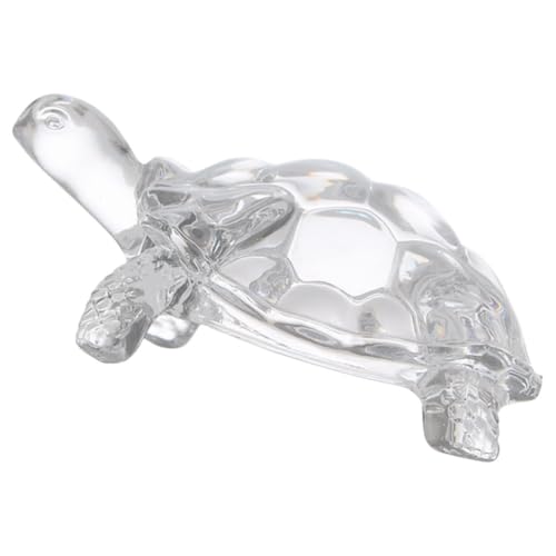 DECHOUS Schildkröten-Statue Aus Glas Reptilienzwiebel Halter Schildkröten-kit Charme Reptiliendekor Reptilien-wärmekissen Reptilienpflanzendekor Dinosaurier Kristall Transparent von DECHOUS