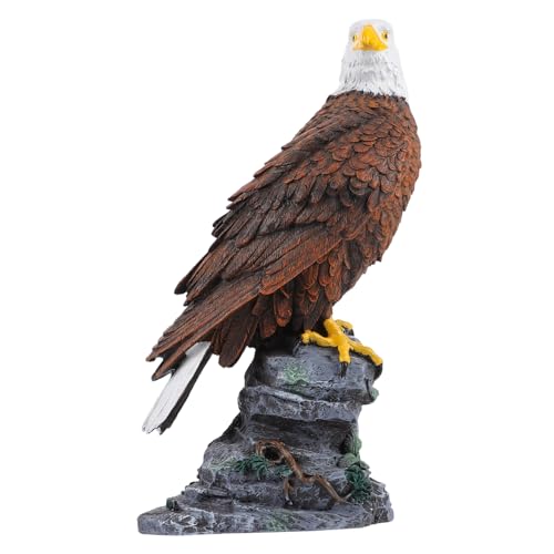 DECHOUS Simulierte Adlerverzierungen Adlerfiguren Fliegen Adler-verzierung Adler-Statue Tierische Vogelfigur Gartenverzierung Ornament Zwerge Schmuckzubehör Eule Kunstharz von DECHOUS