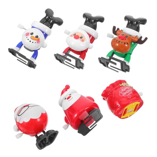 DECHOUS Teiliges Weihnachts Wind Up für Kreative Batteriefreie Lauf und Sprungfiguren mit Weihnachtsmann Schneemann Rentier Kompakte Party Geschenkfüllungen für Feiern DECHOUS Teiliges Weihnachts Wind Up für Kreative Batteriefreie Lauf und Sprungfiguren mit Weihnachtsmann Schneemann Rentier Kompakte Party Geschenkfüllungen für Feiern von DECHOUS