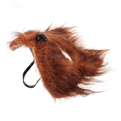 DECHOUS Therian-Maske Fuchs Halbe Gesichtsmaske Kostüm Fuchs Make-Up-Maske Tiermaske Maskerade-Masken Für Kostümpartys von DECHOUS