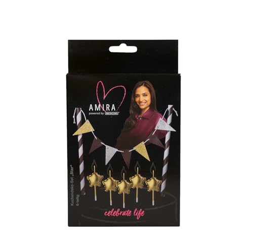 DECOCINO meets AMIRA - Kuchendeko Set Star 6-tlg - ideal für Geburtstag, Party, Kindergeburtstag, JGA, Sterne, gold, Muffins und Torten DECOCINO meets AMIRA - Kuchendeko Set Star 6-tlg - ideal für Geburtstag, Party, Kindergeburtstag, JGA, Sterne, gold, Muffins und Torten von DECOCINO