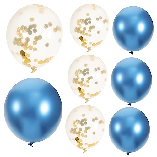 10st Blauer Goldener Ballon Rote Weiße Blaue Luftballons Alles Zum Geburtstag Ballonbanner Babyrosa Luftballons Partyballons Bänder Rosa Ballonbogen-kit Funkeln Emulsion DECOMELODY von DECOMELODY