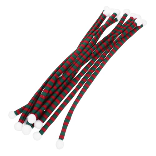 DECOMELODY 10 Stück Teiliges Mini Weihnachts Schals aus Weichem Doppelseitigem Plüschstoff Gestreifte Rot Grüne Flaschen und Puppendekoration Langlebiges DIY Accessoire für Festliche Party DECOMELODY 10 Stück Teiliges Mini Weihnachts Schals aus Weichem Doppelseitigem Plüschstoff Gestreifte Rot Grüne Flaschen und Puppendekoration Langlebiges DIY Accessoire für Festliche Party von DECOMELODY