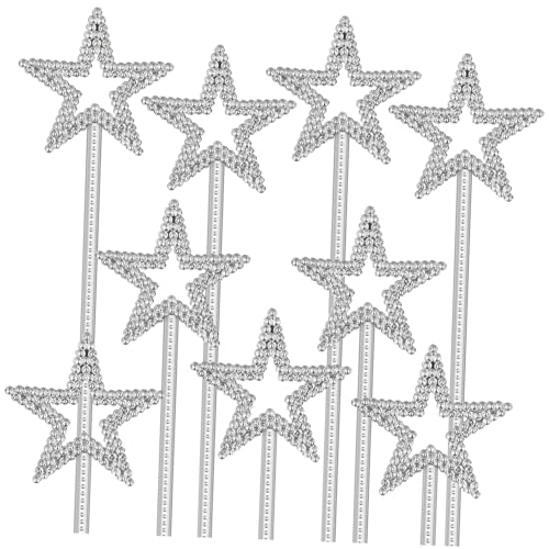 DECOMELODY 15 Stück Teiliges Sternförmige Plastik Feenstäbe Silber Elektroplattiert Kostüm Accessoire für Mädchen Party Deko Cosplay Bühnenauftritte und Geburtstagsfeiern DECOMELODY 15 Stück Teiliges Sternförmige Plastik Feenstäbe Silber Elektroplattiert Kostüm Accessoire für Mädchen Party Deko Cosplay Bühnenauftritte und Geburtstagsfeiern von DECOMELODY