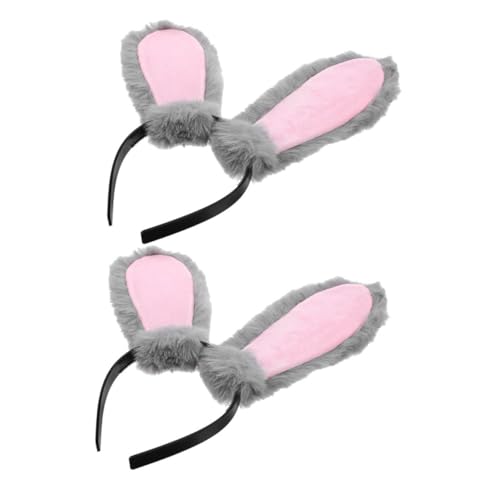 DECOMELODY 2 Stück Plüsch Hasenohren Stirnband Weich Flauschig Leicht Bunny Cosplay Kostüm Zubehör Party Verkleidung Haarreif DECOMELODY 2 Stück Plüsch Hasenohren Stirnband Weich Flauschig Leicht Bunny Cosplay Kostüm Zubehör Party Verkleidung Haarreif von DECOMELODY