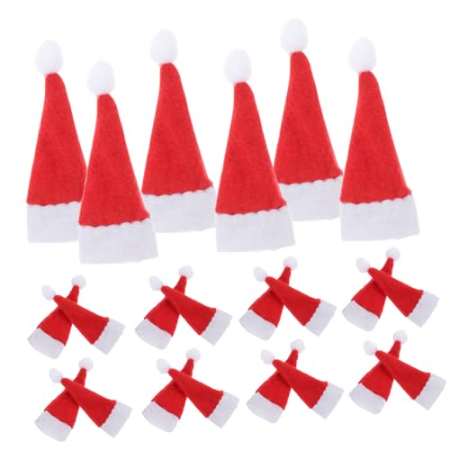 DECOMELODY 24 Stck. Mini Weihnachtsmütze aus Filz für Lutscher Deko Teiliges Bunte Mini Nikolausmützen für Weihnachtsdeko Handliche Miniatur Hüte für DIY Basteln und Tischdekoration DECOMELODY 24 Stck. Mini Weihnachtsmütze aus Filz für Lutscher Deko Teiliges Bunte Mini Nikolausmützen für Weihnachtsdeko Handliche Miniatur Hüte für DIY Basteln und Tischdekoration von DECOMELODY