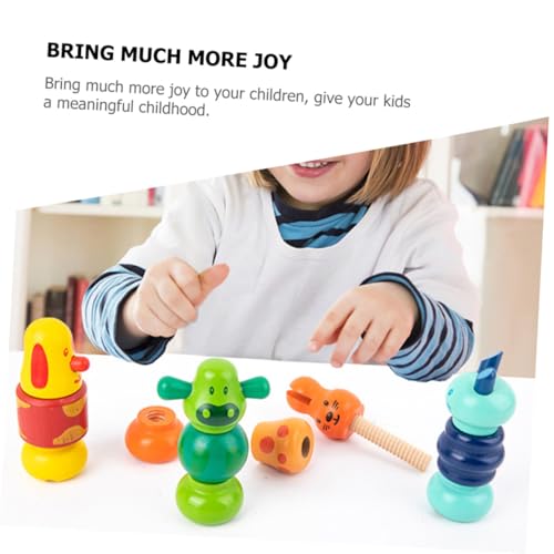 DECOMELODY 4 Stück Teiliges Holz schraubspielzeug für Ab Jahr Pädagogisches Lernset mit Formen zum Zusammenbauen Motorik Spiel Fördert Kreativität und Problemlösungskompetenz DECOMELODY 4 Stück Teiliges Holz schraubspielzeug für Ab Jahr Pädagogisches Lernset mit Formen zum Zusammenbauen Motorik Spiel Fördert Kreativität und Problemlösungskompetenz von DECOMELODY