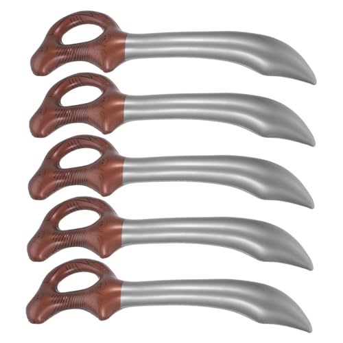 DECOMELODY 5 Stück Teiliges Aufblasbares Piratenschwert Reißfestes Rollenspiel Zubehör für Piraten Partys Halloween Kostüm Realistische Bühne Leicht zu Greifen DECOMELODY 5 Stück Teiliges Aufblasbares Piratenschwert Reißfestes Rollenspiel Zubehör für Piraten Partys Halloween Kostüm Realistische Bühne Leicht zu Greifen von DECOMELODY