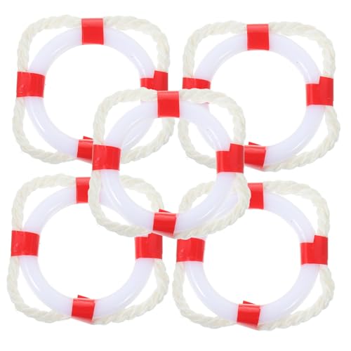 DECOMELODY 5 Stück Teiliges Miniatur Rettungsring Mediterraner Stil Dekorative Schwimmring Modelle für Puppenhaus DIY Wohnkultur Tischdeko Strand Accessoire DECOMELODY 5 Stück Teiliges Miniatur Rettungsring Mediterraner Stil Dekorative Schwimmring Modelle für Puppenhaus DIY Wohnkultur Tischdeko Strand Accessoire von DECOMELODY