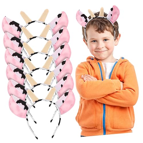 DECOMELODY 6St tierisches Stirnband Plüschtier Haarschmuck für Mädchen halloween costume halloween kleidung haarreifen damen Haarband Haarreifen für Kinderpartys schöne Stirnbänder Stoff von DECOMELODY