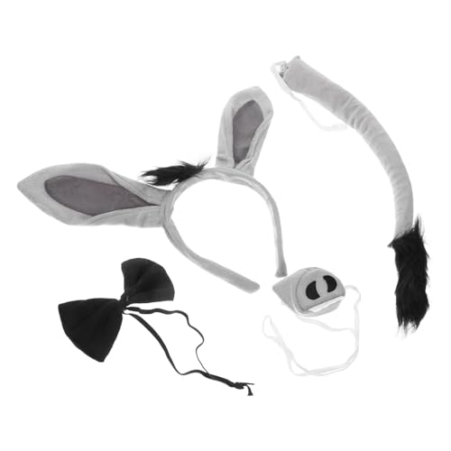 DECOMELODY Donkey Kostüm Haarreif Leichtes Bequemes Donkey Headband Verstellbar für Verschiedene Frisuren Niedliches Halloween Kostümzubehör für Mädchen Perfektes Accessoire für Fasnacht und DECOMELODY Donkey Kostüm Haarreif Leichtes Bequemes Donkey Headband Verstellbar für Verschiedene Frisuren Niedliches Halloween Kostümzubehör für Mädchen Perfektes Accessoire für Fasnacht und von DECOMELODY