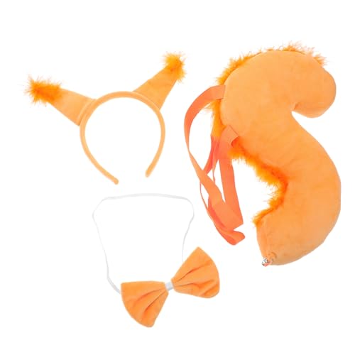 DECOMELODY Eichhörnchen Ohr Stirnband mit Schleife Flauschiges Tierkostüm Zubehör für Weiches Cosplay Headband Plüsch Ohren Teiliges Halloween Party Accessoire DECOMELODY Eichhörnchen Ohr Stirnband mit Schleife Flauschiges Tierkostüm Zubehör für Weiches Cosplay Headband Plüsch Ohren Teiliges Halloween Party Accessoire von DECOMELODY