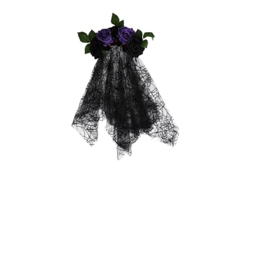 DECOMELODY Halloween Cosplay Haarschmuck Schädel Blumen Haarreif mit Schwarzem Schleier Leichtes Bequemes Stirnband für Party Kostüm Foto Requisiten und Karneval Dekoration DECOMELODY Halloween Cosplay Haarschmuck Schädel Blumen Haarreif mit Schwarzem Schleier Leichtes Bequemes Stirnband für Party Kostüm Foto Requisiten und Karneval Dekoration von DECOMELODY