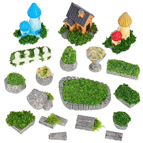 DECOMELODY Miniaturgarten Dekoration Resin Miniaturfiguren Robust Langlebig Vielfältige Designs Feengarten Zubehör für Puppenhaus und Mikro Landschaften DECOMELODY Miniaturgarten Dekoration Resin Miniaturfiguren Robust Langlebig Vielfältige Designs Feengarten Zubehör für Puppenhaus und Mikro Landschaften von DECOMELODY