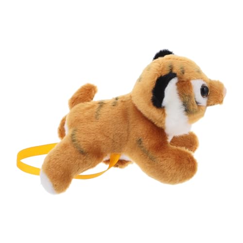 DECOMELODY Schulterständer Schulter Tiger Eisbär Tiere Süße Tiere Figur Tiere Magnet Tiere Süße Armbänder Puppenarmbänder Cartoon Schlüsselanhänger Lustige Accessoires Orange Plüsch von DECOMELODY