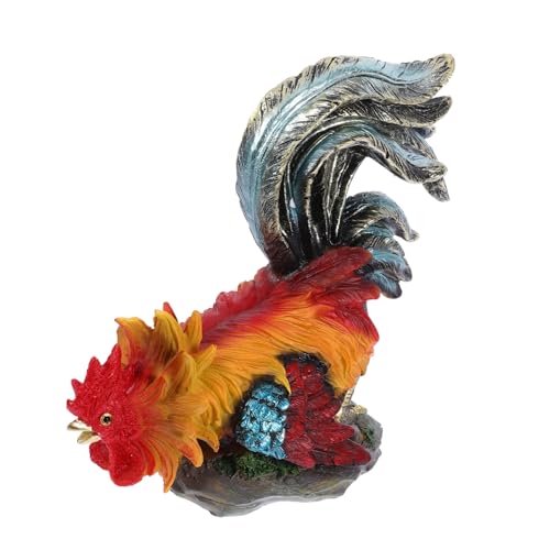 DECOMELODY Wetterfeste Resin Hahn Statue Gartendekoration mit Realistischen Details für Außenbereich Garten Terrasse Wohnzimmer Dekoratives Huhn Modell Skulptur DECOMELODY Wetterfeste Resin Hahn Statue Gartendekoration mit Realistischen Details für Außenbereich Garten Terrasse Wohnzimmer Dekoratives Huhn Modell Skulptur von DECOMELODY