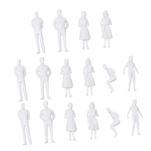 DECORNIJIA 10 Stück Langlebige Kunststoffmodelle in Verschiedenen Posen Unbemalt für DIY Bemalung für Modelllandschaften Puppenhaus und Architekturprojekte DECORNIJIA 10 Stück Langlebige Kunststoffmodelle in Verschiedenen Posen Unbemalt für DIY Bemalung für Modelllandschaften Puppenhaus und Architekturprojekte von DECORNIJIA