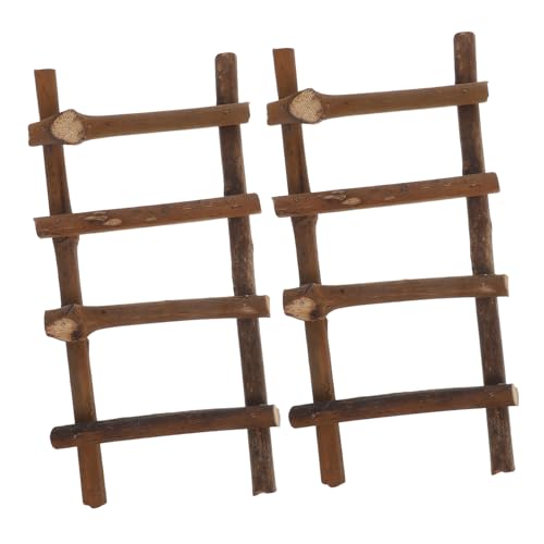 DECORNIJIA 2 Stück Teiliges Rattan Miniatur Leiter Leichte Langlebige Mikro Landschaftsdekoration für Puppenhaus Natürliche Gartendeko Rustikale Handwerkszubehör DECORNIJIA 2 Stück Teiliges Rattan Miniatur Leiter Leichte Langlebige Mikro Landschaftsdekoration für Puppenhaus Natürliche Gartendeko Rustikale Handwerkszubehör von DECORNIJIA