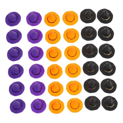 DECORNIJIA 36 Stück Teiliges Hexenhut Bunte Kleine DIY Halloween Hüte aus Leichtem Kunststoff Dekorative Miniatur Hexenhüte für Puppenhaus Bastelprojekte und Partydeko DECORNIJIA 36 Stück Teiliges Hexenhut Bunte Kleine DIY Halloween Hüte aus Leichtem Kunststoff Dekorative Miniatur Hexenhüte für Puppenhaus Bastelprojekte und Partydeko von DECORNIJIA