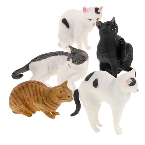 DECORNIJIA 5 Stück Realistische Katzenfiguren Teiliges PVC Katzenmodelle Lebensnahe Kätzchen Für Motorik Lernspielzeug Tierfiguren DECORNIJIA 5 Stück Realistische Katzenfiguren Teiliges PVC Katzenmodelle Lebensnahe Kätzchen Für Motorik Lernspielzeug Tierfiguren von DECORNIJIA