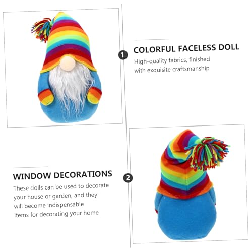 DECORNIJIA Bunte Gnom Puppe mit Regenbogenmütze Große Skandinavische Tomte Deko Farbenfroher Weicher Faceless Design Langlebige Wohnaccessoire für Wohnzimmer und Fensterbank DECORNIJIA Bunte Gnom Puppe mit Regenbogenmütze Große Skandinavische Tomte Deko Farbenfroher Weicher Faceless Design Langlebige Wohnaccessoire für Wohnzimmer und Fensterbank von DECORNIJIA