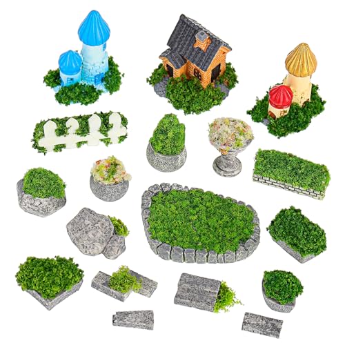 DECORNIJIA Miniatur Garten Dekoration Teilig Resin Miniaturpflanzen Mini Garten Zubehör Miniaturfiguren für Bonsai Terrarium Puppenhaus Feengarten Ornamente DECORNIJIA Miniatur Garten Dekoration Teilig Resin Miniaturpflanzen Mini Garten Zubehör Miniaturfiguren für Bonsai Terrarium Puppenhaus Feengarten Ornamente von DECORNIJIA