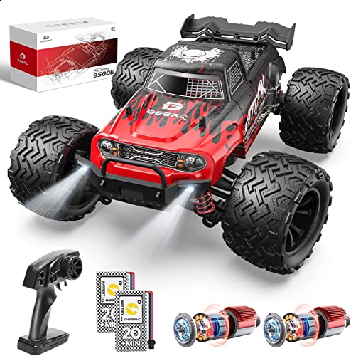 DEERC Ferngesteuertes Auto, 1:16 Maßstab RC Auto für Erwachsene, 40 KM/H, 4WD All Terrain Off-Road 2.4Ghz RC Crawler mit LED Licht, 2 Batterien, Spielzeug Geschenk für Kinder von DEERC