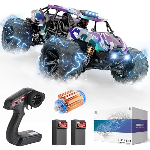 DEERC Ferngesteuertes Auto 1/14 RC Auto 40 km/h 4WD Hochgeschwindigkeits Ferngesteuerte Lastwagen 2.4GHz All Terrain, Crawler Spielzeug Geschenk für Kinder Erwachsene von DEERC