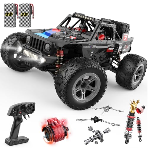 DEERC 207E 1/10 Brushless RC Truck für Erwachsene, 55 KMH schnelles RC Auto, 4WD Elektro-Geländewagen, Monstertruck, Hochgeschwindigkeits-Rallye RC Car, All-Terrain-Crawler mit 3S-Akkus für Jungen DEERC 207E 1/10 Brushless RC Truck für Erwachsene, 55 KMH schnelles RC Auto, 4WD Elektro-Geländewagen, Monstertruck, Hochgeschwindigkeits-Rallye RC Car, All-Terrain-Crawler mit 3S-Akkus für Jungen von DEERC