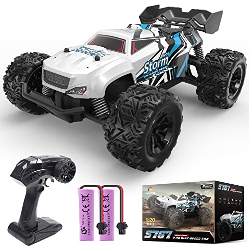 DEERC RC-Auto, 2,4GHz Offroad ferngesteuertes Auto für Kinder/Anfänger, All-Terrain-RC-Truck Rock Crawler mit 2 wiederaufladbaren Batterien, Ferngesteuerter Monstertruck für Jungen, Mädchen von DEERC