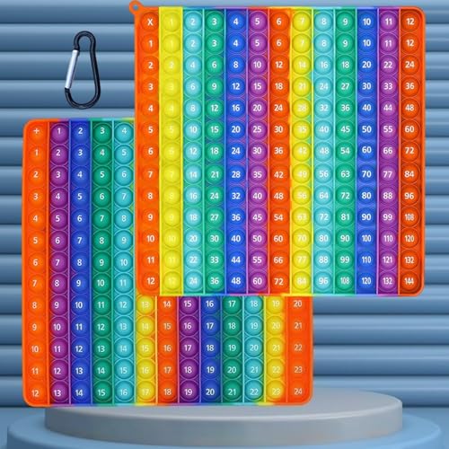 Kinder-Multiplikationstabelle 12x12 Additionstabelle 12+12 Regenbogen-Mathematikspielzeug sensorisches Spielzeug Drücken und Hören geeignet für Lehrer und Schüler Kinder-Multiplikationstabelle 12x12 Additionstabelle 12+12 Regenbogen-Mathematikspielzeug sensorisches Spielzeug Drücken und Hören geeignet für Lehrer und Schüler von DEETREK