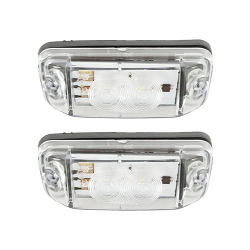 DEFESVCA 2 Stücke 24V LED Cab Dach Signalleuchten for Mercedes Benz Actros MP3 LKW Scheinwerfer Zubehör Teil OEM 0028200056 Weiß/Bernstein(White) von DEFESVCA