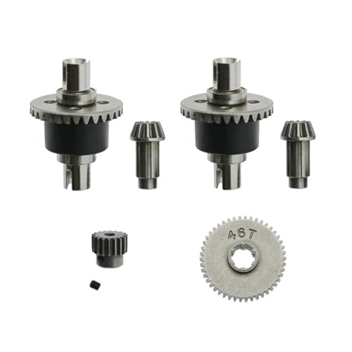 DEFESVCA Differential- und Getriebesatz-Kits Teile for SCY 16101 16102 16103 16201 Pro 1/16 bürstenloses RC-Auto von DEFESVCA