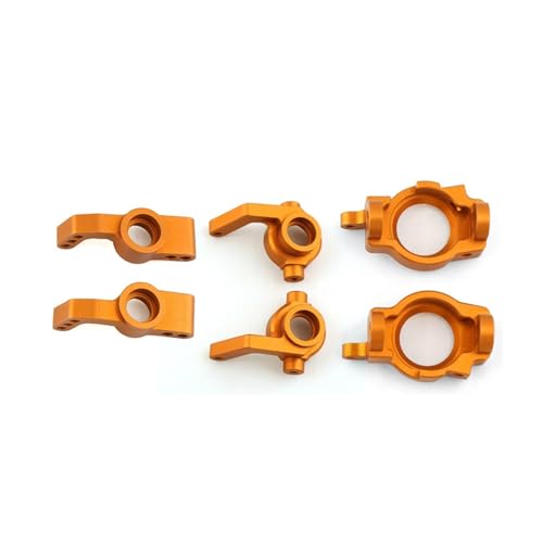 DEFESVCA Metall-Lenkblock C-Hub Carrier Hinterradnabenträger-Set for ZD Racing DBX-10 DBX10 1/10 RC Auto-Upgrade-Teile(Orange) von DEFESVCA