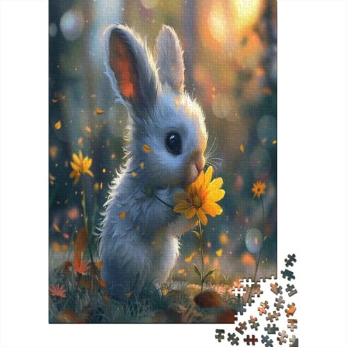 Kaninchen Puzzlespiel 1000 Teile Puzzles Für Erwachsene Lernspiel Herausforderung Spielzeug 1000 Teile Puzzles Für Erwachsene Kinder Erwachsenen Puzzlespiel Puzzel 1000pcs (75x50cm) von DEFKFIOBL