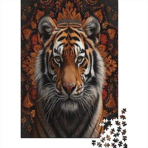 Tiger Puzzlespiel 1000 Teile, Puzzle Erwachsene 1000 Teile, Impossible Puzzle GesKükenlichkeitsspiel Für Die Ganze Familie, Puzzle Erwachsene 1000 Teile Puzzel 1000pcs (75x50cm) von DEFKFIOBL