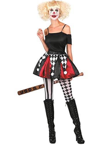 DEGUISE TOI Clown-Petticoat Kostümzubehör für Damen schwarz-Weiss-rot - Multicolore von DEGUISE TOI