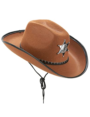 DEGUISE TOI Cowboyhut Sheriff für Erwachsene braun - Braun von DEGUISE TOI