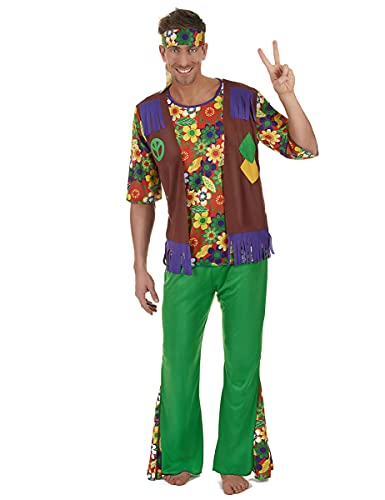 DEGUISE TOI Grünes Hippiekostüm für Herren - Bunt von DEGUISE TOI