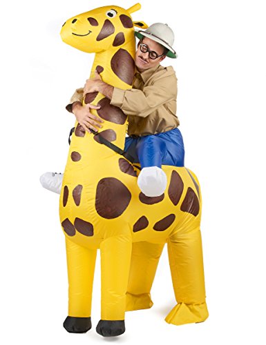 DEGUISE TOI Jadeo - Déguisement girafe gonflable adulte Taille Unique - Multicolore von DEGUISE TOI