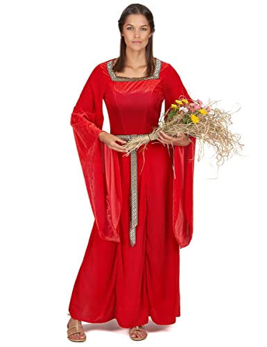 DEGUISE TOI Mittelalterliches Kostüm Damen - Rot von DEGUISE TOI