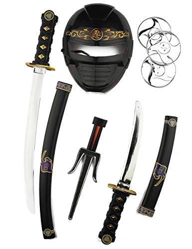 DEGUISE TOI Ninja-Set Maske und Spielzeugwaffen für Kinder - Schwarz DEGUISE TOI Ninja-Set Maske und Spielzeugwaffen für Kinder - Schwarz von DEGUISE TOI